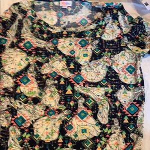 LuLaRoe Disney Princess Perfect T Sz M